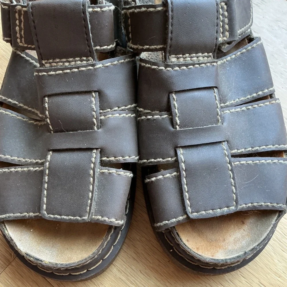 Lower East Side Fisherman Sandals Womens 8.5 Brown Platform 90s Grunge Y2K Retro